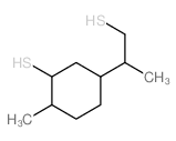 3-巯基-β,4-二甲基环己乙硫醇结构式