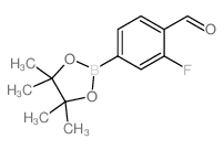 3-氟-4-甲酰基苯硼酸频那醇酯结构式