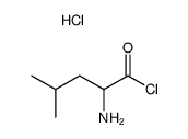 DL-leucyl chloride , hydrochloride结构式