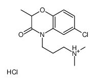 3-(6-chloro-2-methyl-3-oxo-1,4-benzoxazin-4-yl)propyl-dimethylazanium,hydrochloride Structure