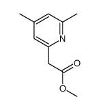 methyl 2-(4,6-dimethylpyridin-2-yl)acetate structure