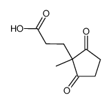 2-methyl-2-(β-carboxyethyl)cyclopentene-1,3-dione Structure