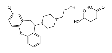 butanedioic acid,2-[4-(3-chloro-5,6-dihydrobenzo[b][1]benzothiepin-6-yl)piperazin-1-yl]ethanol Structure