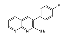 3-(4-fluorophenyl)-1,8-naphthyridin-2-amine Structure