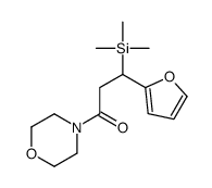 3-(furan-2-yl)-1-morpholin-4-yl-3-trimethylsilylpropan-1-one结构式