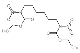 ethyl N-[6-(ethoxycarbonyl-nitro-amino)hexyl]-N-nitro-carbamate Structure