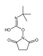 (2,5-dioxopyrrolidin-1-yl) N-tert-butylcarbamate结构式