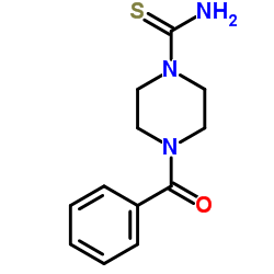 4-Benzoyl-1-piperazinecarbothioamide Structure