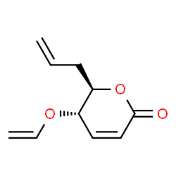 2H-Pyran-2-one,5-(ethenyloxy)-5,6-dihydro-6-(2-propenyl)-,(5S,6R)-(9CI) picture