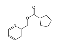 pyridin-2-ylmethyl cyclopentanecarboxylate Structure
