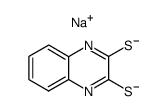 2,3-dimercaptoquinoxaline disodium salt结构式