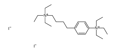 triethyl-[4-[4-(triethylazaniumyl)butyl]phenyl]azanium,diiodide Structure