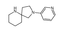 2-pyridin-3-yl-2,6-diazaspiro[4.5]decane结构式