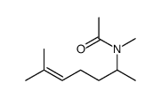 N-methyl-N-(6-methylhept-5-en-2-yl)acetamide结构式