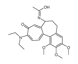 N-[(7S)-10-(diethylamino)-1,2,3-trimethoxy-9-oxo-6,7-dihydro-5H-benzo[a]heptalen-7-yl]acetamide Structure