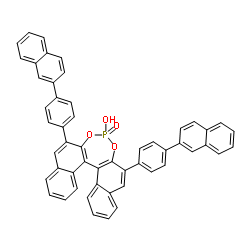 R- 4-oxide--hydroxy-2,6-bis[4-(2-naphthalenyl)phenyl]-Dinaphtho[2,1-d:1',2'-f][1,3,2]dioxaphosphepin Structure