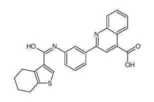 2-[3-(4,5,6,7-tetrahydro-1-benzothiophene-3-carbonylamino)phenyl]quinoline-4-carboxylic acid Structure