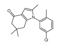 1-(5-chloro-2-methylphenyl)-2,6,6-trimethyl-5,7-dihydroindol-4-one结构式