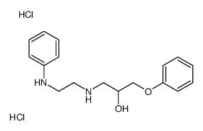 1-(2-anilinoethylamino)-3-phenoxypropan-2-ol,dihydrochloride Structure