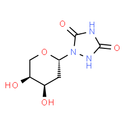 1,2,4-Triazolidine-3,5-dione, 1-(2-deoxy-alpha-L-erythro-pentopyranosyl)- (9CI)结构式