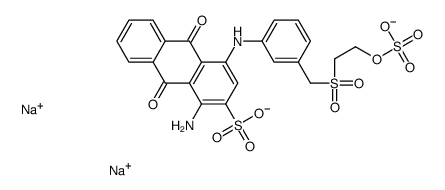 1-Amino-9,10-dihydro-9,10-dioxo-4-[[3-[[[2-(sulfooxy)ethyl]sulfonyl]methyl]phenyl]amino]-2-anthracenesulfonic acid disodium salt结构式