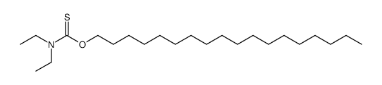 1-(NN-diethylaminothiocarbonyloxy)octadecane Structure