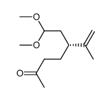 (R)-(+)-7,7-dimethoxy-5-(1-methylethenyl)-2-heptanone Structure