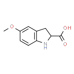 1H-Indole-2-carboxylicacid,2,3-dihydro-5-methoxy-,(S)-(9CI)结构式