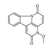 3H-Indolo(3,2,1-de)(1,5)naphthyridine-2,6-dione,3-methoxy Structure