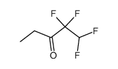 3-Pentanone,1,1,2,2-tetrafluoro-结构式