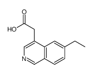 4-Isoquinolineaceticacid,6-ethyl-(9CI)结构式