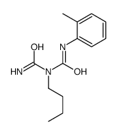 1-butyl-1-carbamoyl-3-(2-methylphenyl)urea结构式