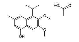 acetic acid,6,7-dimethoxy-3-methyl-5-propan-2-ylnaphthalen-1-ol Structure