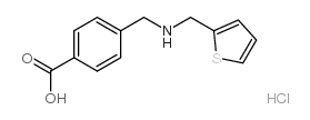 4-([(2-THIENYLMETHYL)AMINO]METHYL)BENZOIC ACID HYDROCHLORIDE Structure