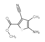 2-Thiophenecarboxylicacid,5-amino-3-cyano-4-methyl-,methylester(9CI) Structure