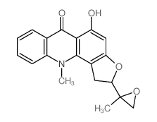 Furo[2,3-c]acridin-6(2H)-one,1,11-dihydro-5-hydroxy-11-methyl-2-(2-methyloxiranyl)- (9CI) picture