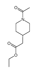 ethyl 2-(1-acetylpiperidin-4-yl)acetate Structure