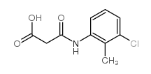 3-(3-chloro-2-methylanilino)-3-oxopropanoic acid Structure