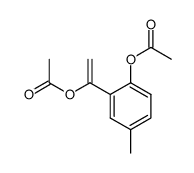 1-(2-acetoxy-5-methylphenyl)vinyl acetate Structure