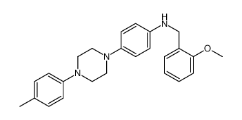 N-[(2-methoxyphenyl)methyl]-4-[4-(4-methylphenyl)piperazin-1-yl]aniline Structure