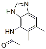 Acetamide, N-(5,6-dimethyl-4-benzimidazolyl)- (8CI)结构式