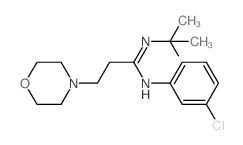 N-(3-chlorophenyl)-3-morpholin-4-yl-N-tert-butyl-propanimidamide picture