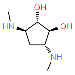 1,2-Cyclopentanediol,3,5-bis(methylamino)-,(1-alpha-,2-bta-,3-alpha-,5-bta-)-(9CI) Structure