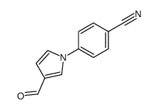 4-(3-formyl-1H-pyrrol-1-yl)benzonitrile结构式