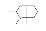 1,2,6a-trimethyl-2,3,3a,4,5,6-hexahydrocyclopenta[b]pyrrole Structure