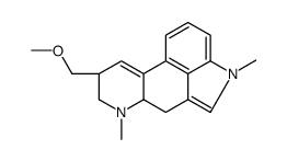 (8-beta)-9,10-Didehydro-1,6-dimethyl-8-(methoxymethyl)ergoline结构式