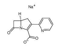 sodium 2-(2-pyridyl)-1-carbapen-2-em-3-carboxylate Structure