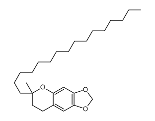 6-hexadecyl-6-methyl-7,8-dihydro-[1,3]dioxolo[4,5-g]chromene结构式