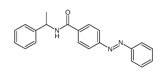 4-phenyldiazenyl-N-(1-phenylethyl)benzamide Structure