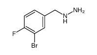 3-BROMO-4-FLUORO-BENZYL-HYDRAZINE structure